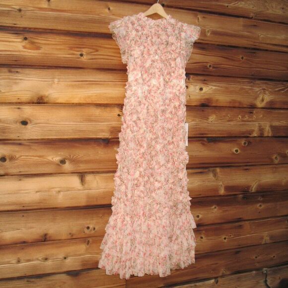 MAC DUGGAL  8060 Ruffle Tiered Short Sleeve A Line Dress - Picture 6 of 14